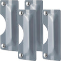 Yaocom 4 Pcs 3 x 7'' Door Latch Guard Plate Cover Electroplated Sand Carbon by Yaocom