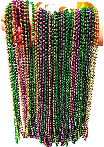 Festive Metallic Beaded Necklaces