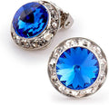 | Colorful Rhinestone Clip On Earrings for Dance, Pageant, Prom, Performance, Wedding, or Special Event