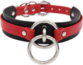 Lookook Fashion O-Ring Faux Leather Choker Necklaces Collar For Womens