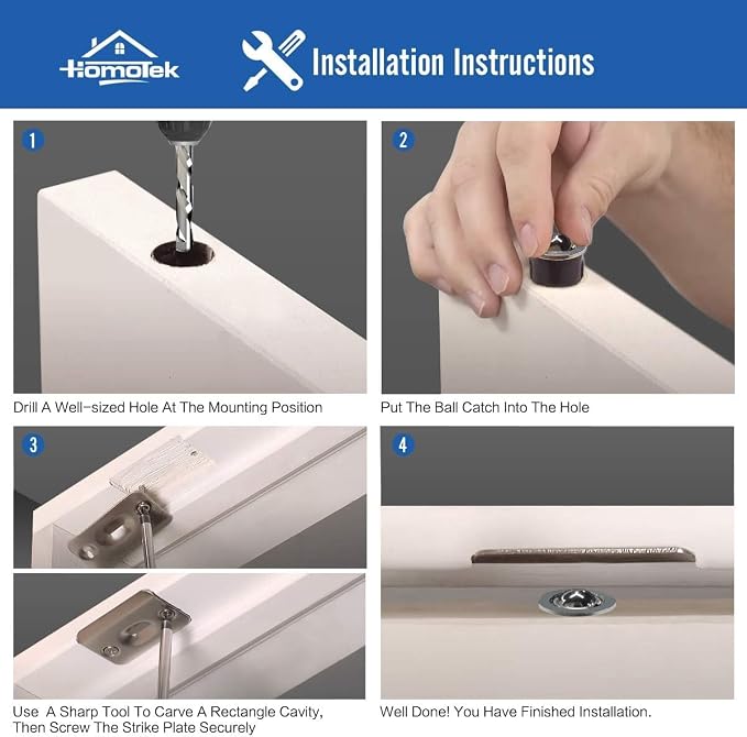 HOMOTEK 4 Pack Drive in Ball Catch - Image 5