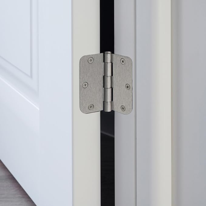 Design House Interior Door Hinge, Satin Nickel | 5/8" Radius, Traditional - Image 9