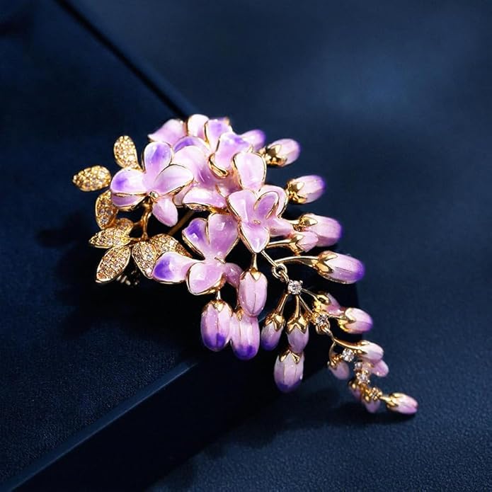 Brooch Pin - Gold Plated | Ideal Gift for Mom & Wife on Thanksgiving Day, Birthdays & Weddings