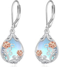 POPLYKE Celtic Filigree Teardrop Drop Dangle Earrings Sterling Silver Leverback Earrings Jewelry for Women