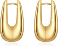 Trendy Gold Plated Knot Earrings for Women Chunky Statement Drop Dangle Earrings Lightweight Hypoallergenic Fashion Accessories Gold Jewelry Gifts for Womens