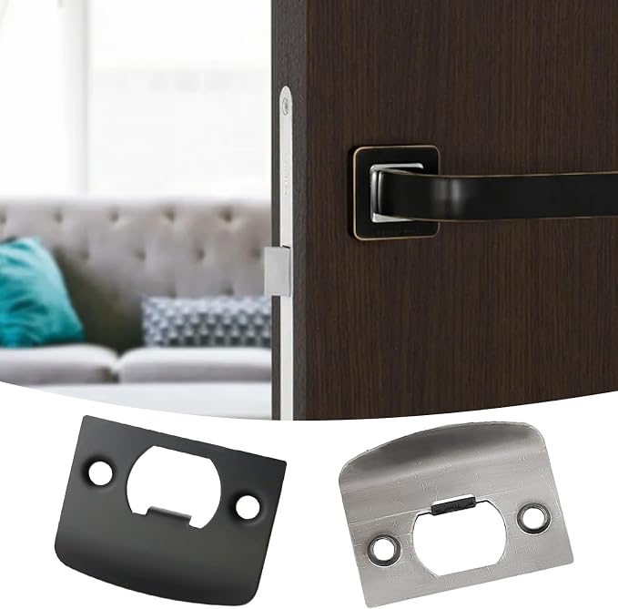 EATAKWARD 12 PCS Door Strike Plate, Stainless Steel Deadbolt Covers Door - Image 7