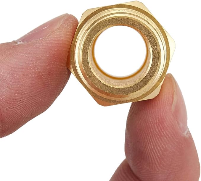 3 PCS Brass Gas Adapter 3/8" Flare x 1/4 Inch NPT Male Pipe Connector | Couples - Image 5