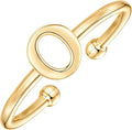 PAVOI 14K Gold Plated Initial Letter Adjustable Ring for Women - Thin Initial Band - Dainty Fashion Jewelry Gifts