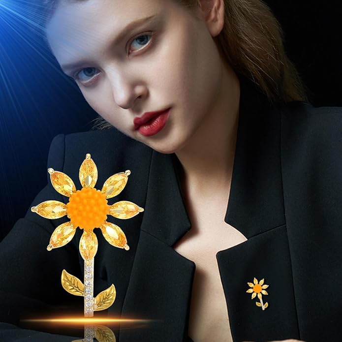 Flower Floral Brooch Pin Pearl Rhinestone Crystal Brooches Pins Scarf Brooch Clip Christmas Lapel Pin Dress Accessories for Women