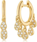 MYEARS Women Earrings Gold Huggie Hoop Ear Stud Cuff 14K Small Simple Hypoallergenic Everyday Jewelry