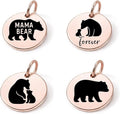 SM Design Pregnancy & New Baby Charm Set – Set of 4 Meaningful Stainless Steel Charms – Great for Crafting, Making Bracelets and Necklaces - Meaningful Keepsake Charms for Expecting & New Moms