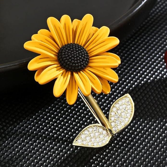 Flower Floral Brooch Pin Pearl Rhinestone Crystal Brooches Pins Scarf Brooch Clip Christmas Lapel Pin Dress Accessories for Women