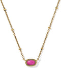 Kendra Scott Mini Elisa 14k Gold-Plated Satellite Short Pendant Necklace, Fashion Jewelry for Women