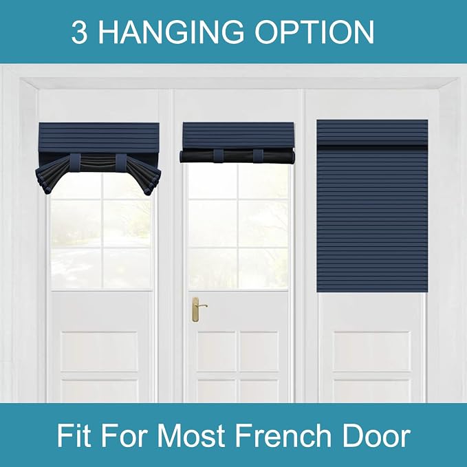 Muamar French Door Curtains, Privacy Window Curtains, 30 X 70 Inch Blackout - Image 5