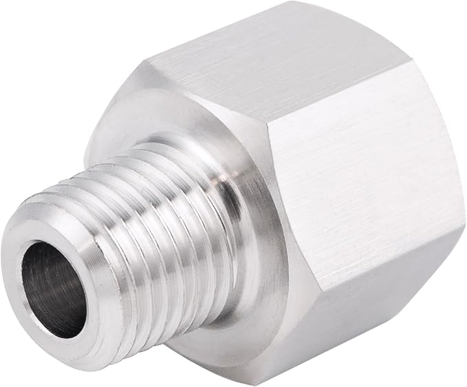 Stainless Steel 304 1/2" NPT Female x M14*1.5 Male Pipe Adapter 1pc - Image 4