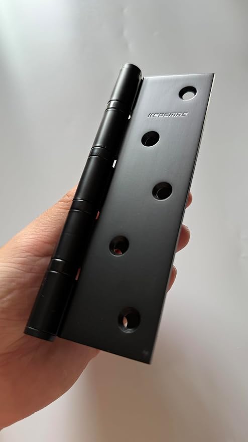 Stainless Steel Ball Bearing Matte Black 6 inch Door Hinges - Image 5