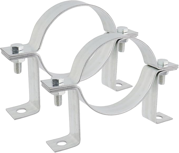 Dnyta 2 Pcs 4 Inch Vent Wall Strap, Gas Vent Pipe Strap, Tube Clamps | Chimney by Dnyta