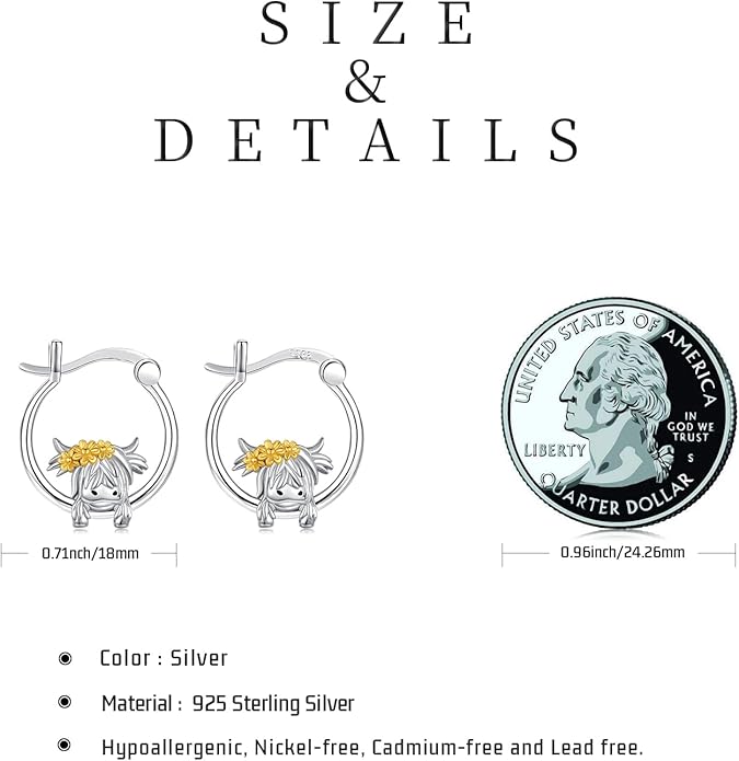 JUSTKIDSTOY Hypoallergenic Panda/Unicorn/Hummingbird/Dolphin Hoop Earrings for Women 925 Sterling Silver Animal Huggie Hoop Earrings Jewelry Gifts for Sensitive Ears