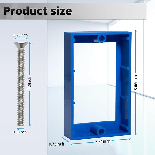 HXH Single Gang Receptacle Outlet Box Extender, 3/4 Inch, 1 Pack | - Image 2