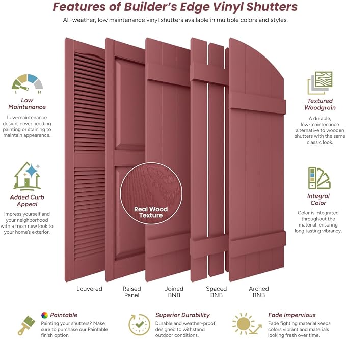 Builders Edge 14.75 in. W x 71 in. H Builders Edge, Standard Two Equal Panels - Image 13