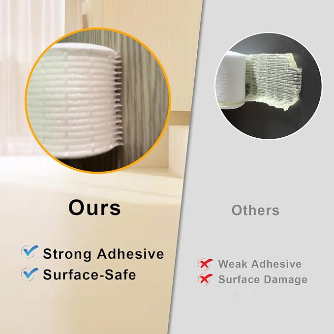 Thick Foam Seal, Strong Adhesive, Door Gap Filler & Draft Stopper | Fills Wide - Image 3