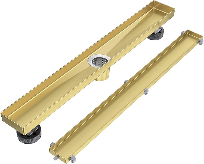 EXF Linear Shower Drain 36 Inch Brushed Gold by EXF