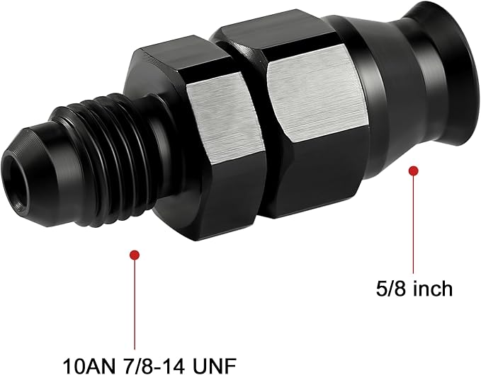 EVIL ENERGY 10AN Male to 5/8" Hardline Compression Fitting Adapter Aluminum - Image 2