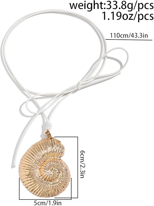 Gold Sea Shell Necklace Layered Charm Necklace for Women Boho Summer Seashell Beach Starfish Necklaces 14k Pearl Chain Surfer Jewelry Beach Vacation Essentials