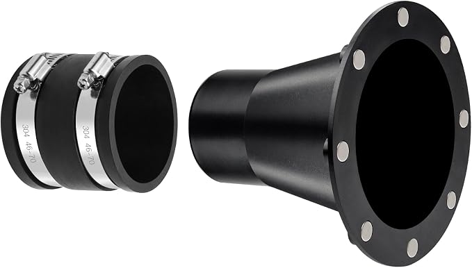2-1/2 Inch Magnetic Dust Collection Connector w/ 2.5”Dust Control Flex Cuff | by JIANBENKJ