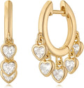 MYEARS Women Earrings Gold Huggie Hoop Ear Stud Cuff 14K Small Simple Hypoallergenic Everyday Jewelry