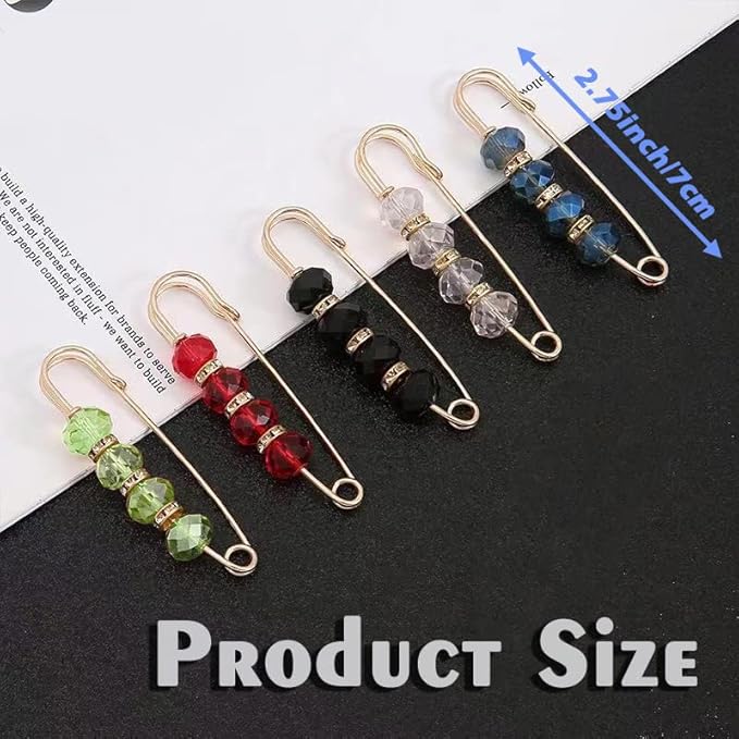 Fashion Pearl Brooch, Sweater Shawl Pearl Pin, Elegant and Fashionable, Enhance your Temperament, Suitable for a Variety of Occasions to Wear (5pcs）