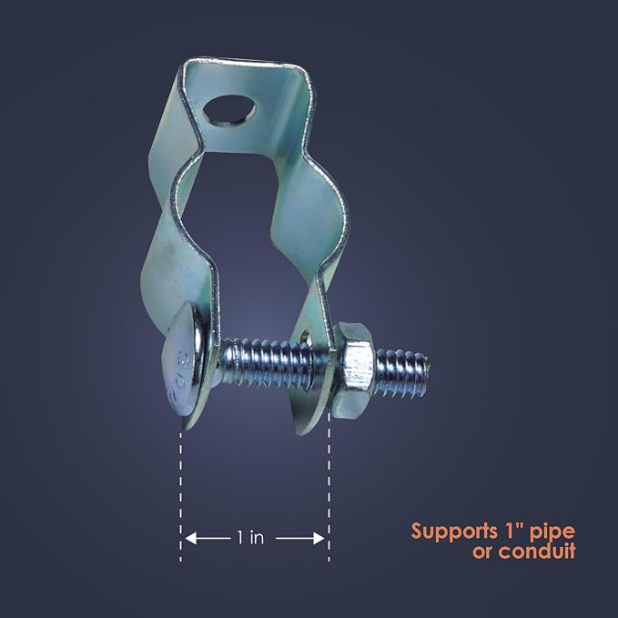 Newhouse Electric 1-in. Conduit Pipe Hanger CH1, Metal Pipe Clamp - Image 3