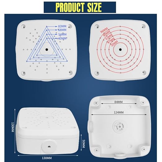 5" Security Camera Base Junction Box, Universal Electrical Box - Image 2