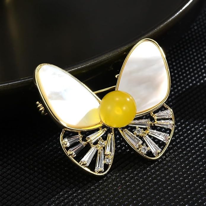 Animal Brooch Insect Bird Brooches Pearl Rhinestone Crystal Brooch 18k Gold-Plated Lapel Pins Jewelry Gifts Birthday Gifts for Women Men