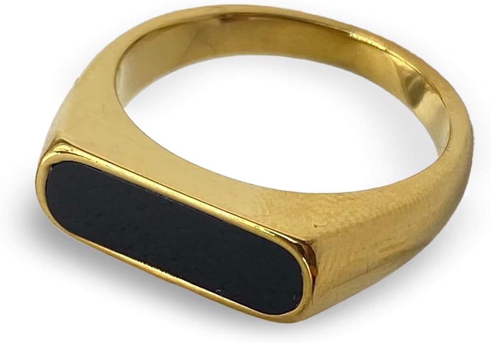 Elegant 18K Gold Plated Stainless Steel Ring – Fine Metal-Plated Jewelry with Durable, Scratch-Resistant Design for Daily Wear & Special Occasions