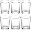LETINE Clear Glass Tea Light Holders Set of 6 by LETINE