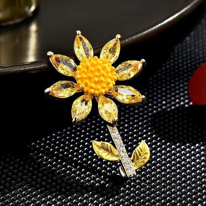 Flower Floral Brooch Pin Pearl Rhinestone Crystal Brooches Pins Scarf Brooch Clip Christmas Lapel Pin Dress Accessories for Women