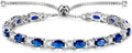 FANCIME Birthstone Tennis Bracelets Sterling Silver Bolo Tennis Bracelets Charm Fine Jewelry Birthday Gifts for Women Mom Wife Her