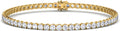 0.50-15 Carat Lab Grown Classic Diamond Tennis Bracelet 4 Prong Setting Luxury Collection (F-G Color, SI Clarity) Length- 7 Inch