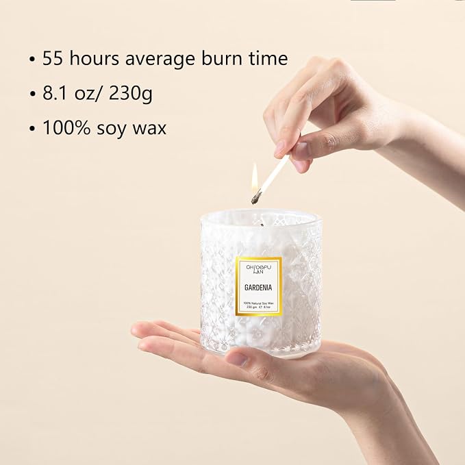 Chloefu LAN Gardenia Scented Candles - Image 2