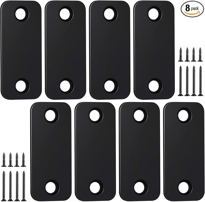 Blulu 8 Set Door Hole Cover Plate Blank Strike Filler Plate, Increase Home by Blulu