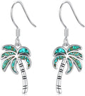 Ocean Earrings 925 Sterling Silver Turquoise Sea Animal Dangle Drop Earrings Beach Themed Jewelry Gifts for Women Girls