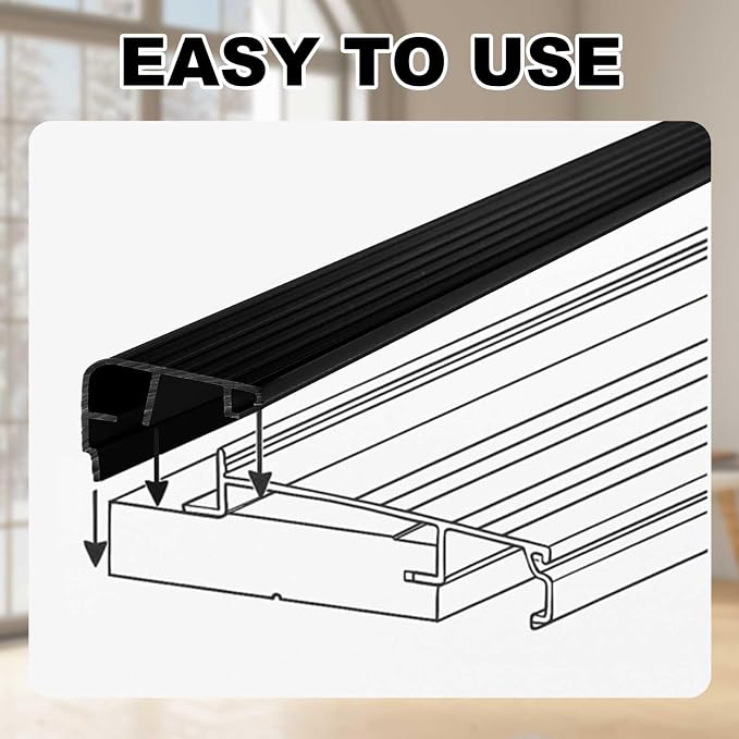 Pangda 2 Pcs 72 L Fixed Vinyl Sill Cap 1-3/8 Inches High Exterior Door - Image 5