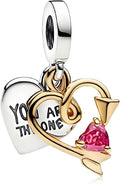 Cute Fashion Heart Charms,S925 Sterling Silver Charm,Bead for Bracelets and Necklaces,For Women Jewelry Present