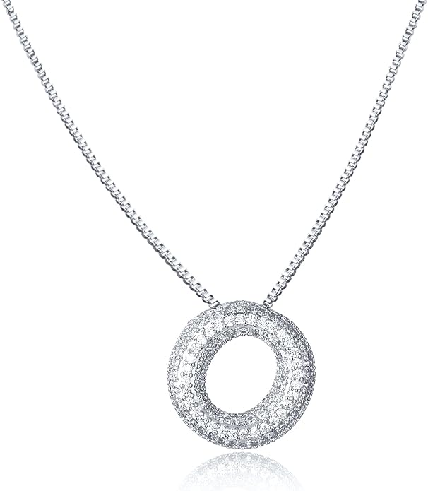 SKQIR Diamond Initial Letter Necklace for Women Bubble Gold Plated Puffy Balloon Alphabet Crystal Zircon Pendant Name Necklace Dainty Charms Trendy Jewelry Gift for Women
