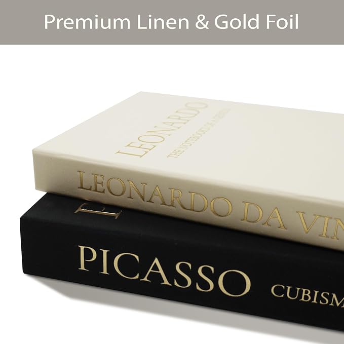Linen Faux Book Box Set of 3, Fake Books - Image 5
