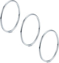 NOKMIT 1mm 14K Gold Filled Rings for Women Girls Thin Gold Ring Dainty Cute Stacking Stackable Thumb Pinky Band Non Tarnish Comfort Fit Size 4 to 11 1PC/2PCS/3PCS