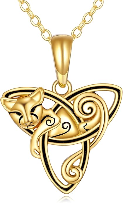 KECHO 14K Gold Animal Pendant Necklace - Dainty Zodiac & Pet Inspired Charm Necklace for Women - 16+1+1"