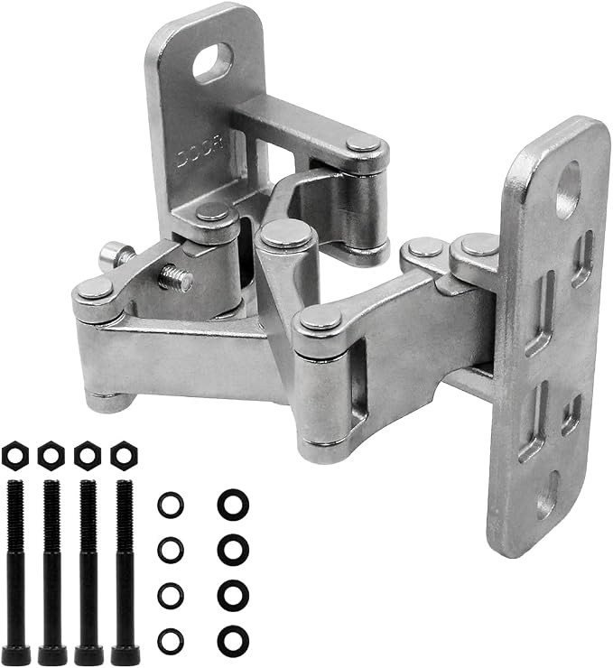 Fence Gate Hinges，Heavy Duty Steel Frame Hinges, 180 Degree Open, Weld onto The - Image 2