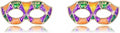 MardiGras Stud Earrings for Women Glitter Delicate Compact Flower Mask Hat Lips Stud Earring Charm Green Purple Gold Carnival Earring Cute MardiGras Jewelry Accessories for Women